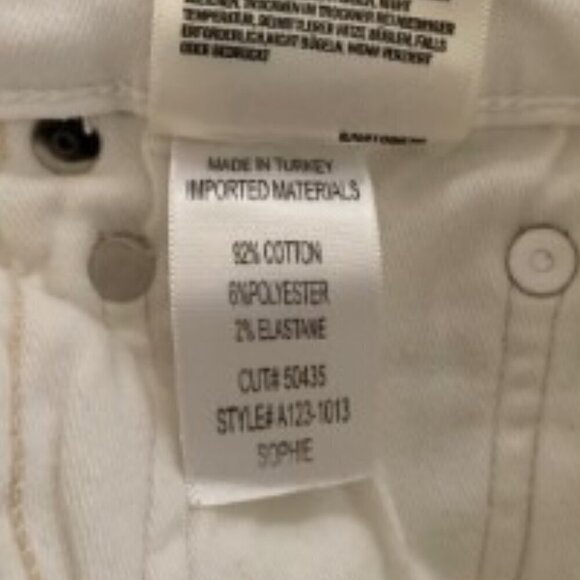 Agolde Sophie White Mid Rise Skinny Ankle Jeans 24 - Picture 5 of 5